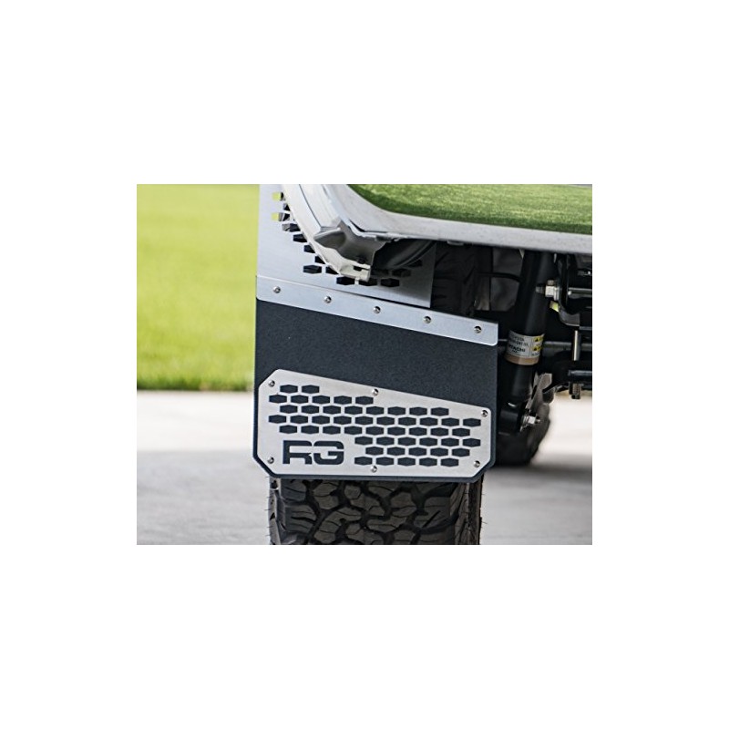 REK-mesh Off-Road Mud Flaps (Brushed on Black)
