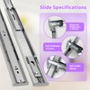 BAIDICE 1 Pair Soft Close Stainless Steel Full Extension 12