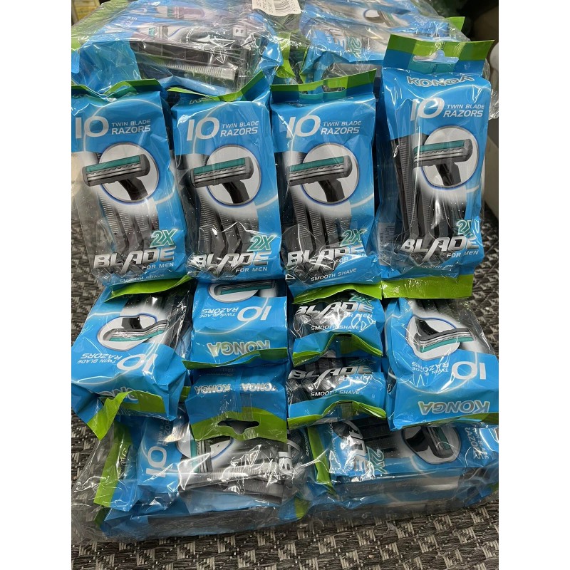 Blade Men's double-sided stainless steel disposable razor 1 boxs（720 pcs）grey