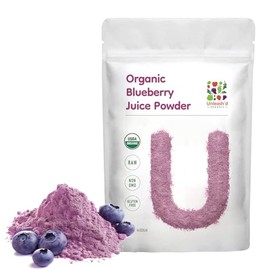 Organic Blueberry Juice Powder 16 oz Unleash'd Organic 100% Pure Natural Green Food, Rich in Antioxidants and Vitamins