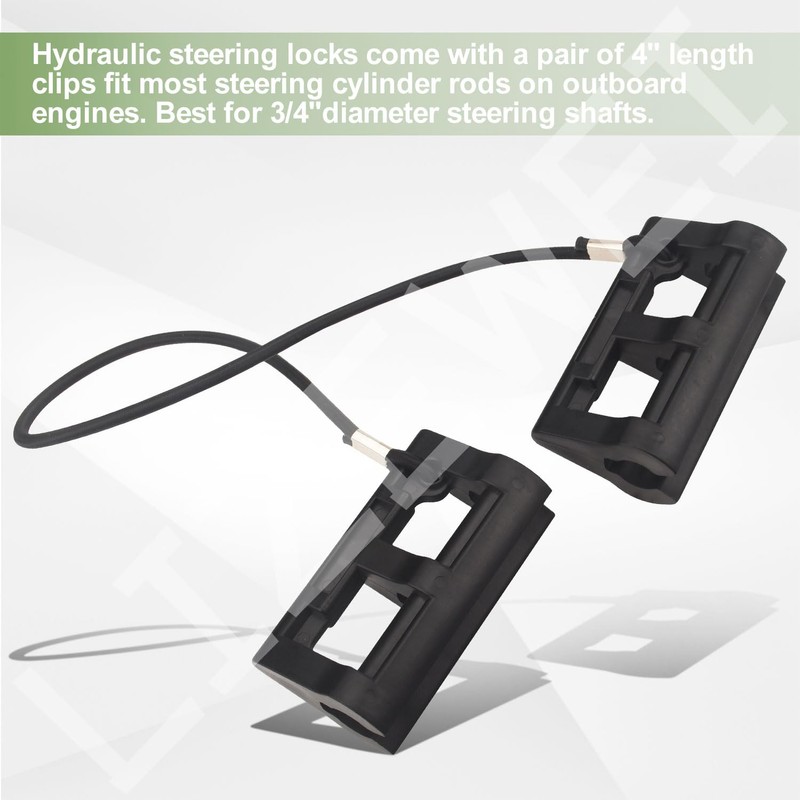 4" Steer Stop Outboard Hydraulic Steering Lock, Boat Motor Steering