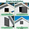 Memrita 12 x 12 Inch Attic Vent with Screen Mesh,