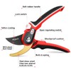 Garden Shears, Pruning Shears for Gardening Heavy Duty with Rust