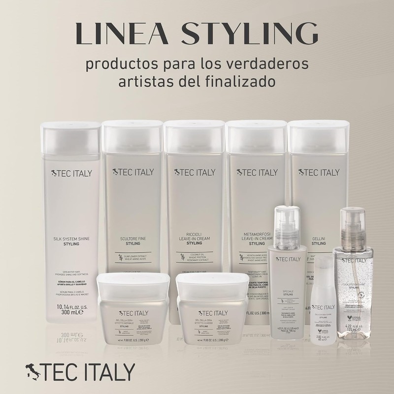 TEC ITALY Silk System Shine Sérum Control Frizz Protección Calor