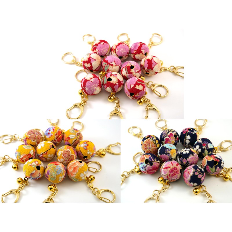 Flower Crepe Bell (Diameter 1.0 inch (25 mm), 0.3 inch