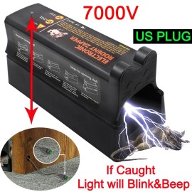 Fimaxtape Electronic Mouse Trap Mice Rat Trap Killer Victor Control Electric Zapper Rodent - Upgrad Electronic Big Rat Trap