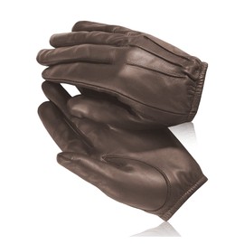 Swift Wear Anti-Slash Kevlar Lined Police Fire Resistant Leather Workwear Protection Gloves Heat Resistance Security SIA (Brown), M (Pack of 1)