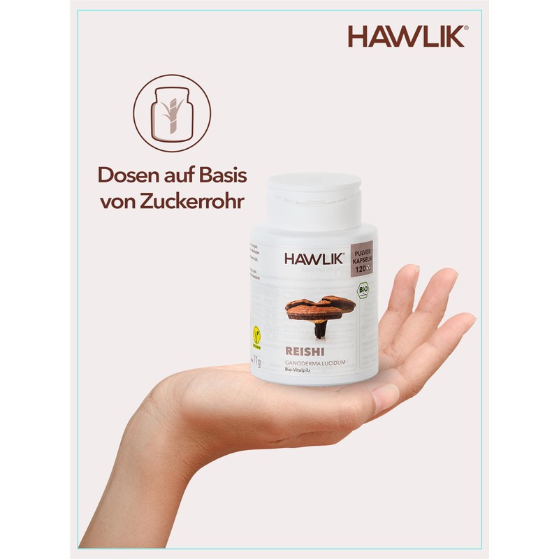 Organic Reishi Powder Capsules (120 Capsules)