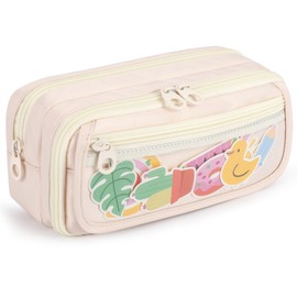 Large Capacity Pencil Case with Compartments, School Pencil Bags with Zipper, Big Storage Pen Bag for Teen Girl Boy Men Women, Adult Stationery Pen Bag for School College and Office