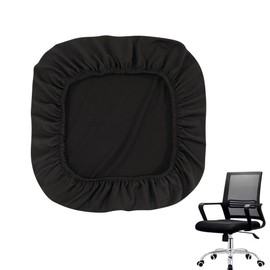 Black Office Chair Seat Cover Easy to Install Elastic Removable Chair Cushion Protector Anti-Slip Desk Chair Cover Washable Office Chair Covers Stretch for Rotating, Armrests, Swivel, Game Chair