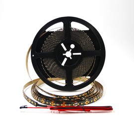 VST LED Strip Lights Warm White 120LEDs/m 1000Lm/M 9.6W/M CRI 90+ LED Tape Light 12V 2835 Cuttable Connectable Dimmable LED Strips for Indoor Under Cabinet ETL-Listed,No Driver(2700k-16.4ft, Black)