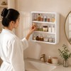 Bathroom Organizer for Cosmetics and Toiletries - Transparent Multi-Layer Display