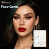 Waveaura Face Gems 4 Blatt Glitzer temporäre Tattoos Aufkleber gemischte