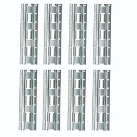 Mytee Products (8 Pack 5' Vertical E-Track Tie-Down Rail - Made in USA | High Strength Galvanized Steel, Bolt-On Tie Down Rail for Cargo on Pickups, Trucks, Trailers, Vans