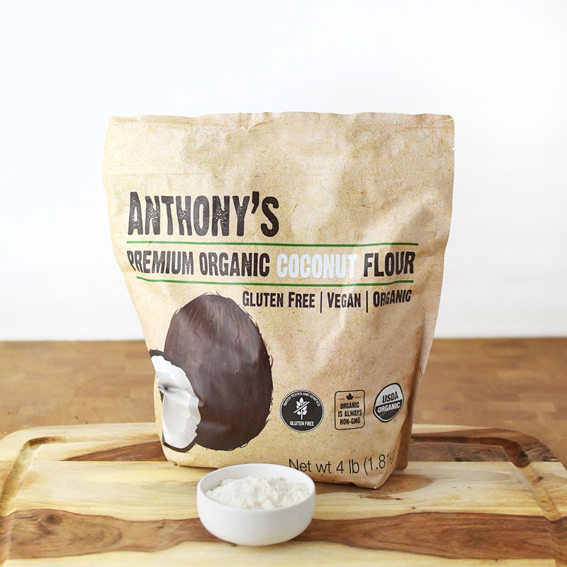 Anthony's Organic Coconut Flour, 4 lb, Batch Tested Gluten Free,
