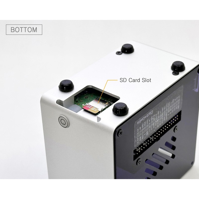 ElectroCookie Raspberry Pi 5 Case, Aluminum Mini Tower Case with