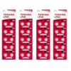 Toshiba LR44 AG13 Alkaline 1.5 Volt Batteries, 40 Cells