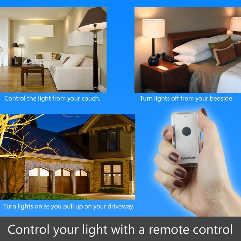 SkylinkHome WR-318 Dimmable Wall Switch with Snap on Remote Lighting