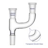 Labasics Borosilicate Glass Distillation Adapter, 3 Way Claisen Distilling Adapter
