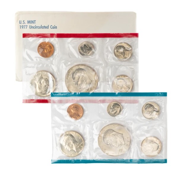 1977 Uncirculated Mint Set In Original Mint Packaging - 12