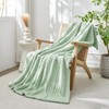 lifein Green Throw Blanket for Couch - Soft Boho Bed