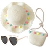 Cappello di Paglia per Ragazze, Cappello da Sole Borse di