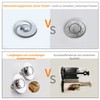 Pop Up Plug Sink With Anti Clogging Strainer, Universal Drain