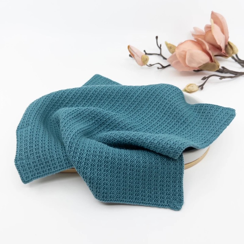 Ecovask Face Cloth 2pk Organic Cotton, Mandarin