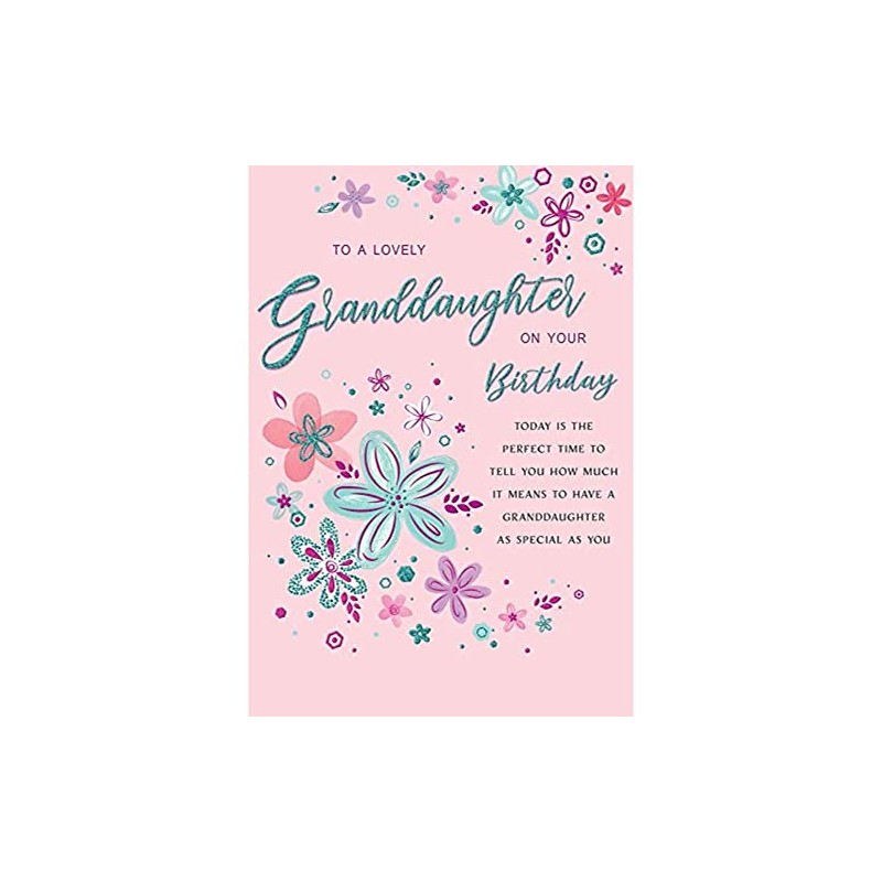 Regal Publishing Modern Birthday Card Granddaughter - 9 x 6
