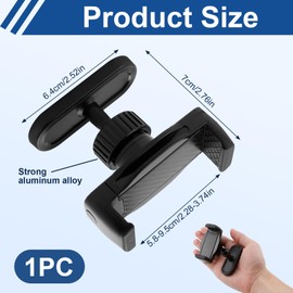 Gym Magnetic Phone Holder, Workout Essentials Gift for Men Women, 360° Adjustable Magnetic Phone Mount, Golf Cart Accessories, Compatible with 4.7-6.8" Smartphone, Black