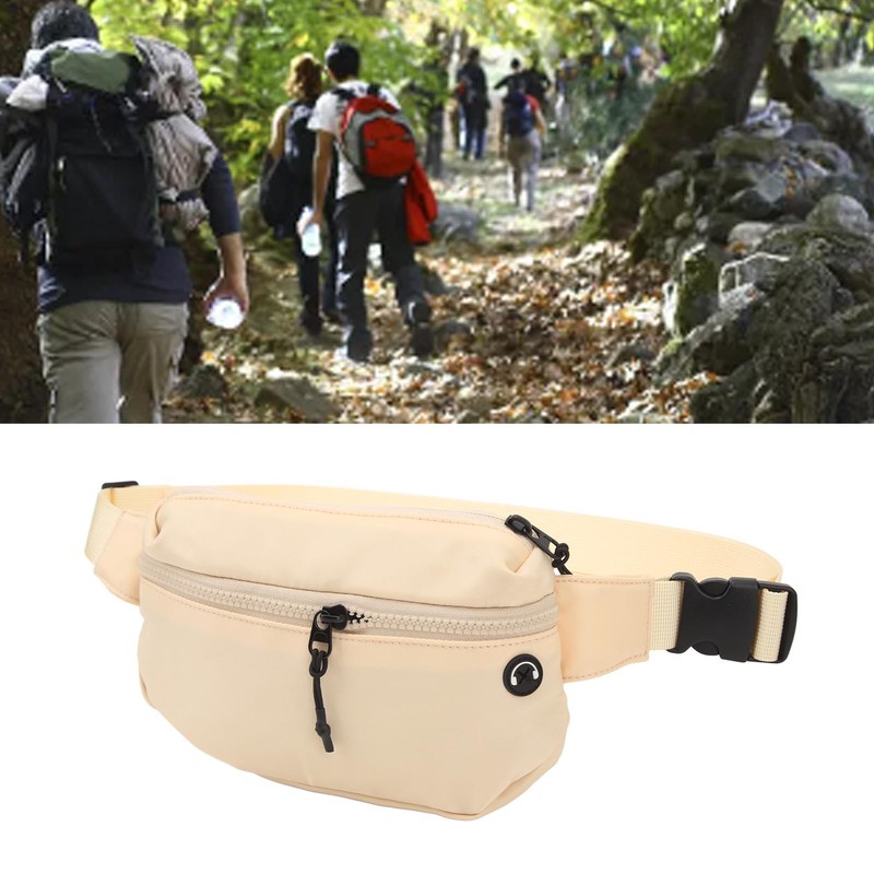 Sports Waist Bag Large Capacity Waterproof Nylon Fanny Pack Belt