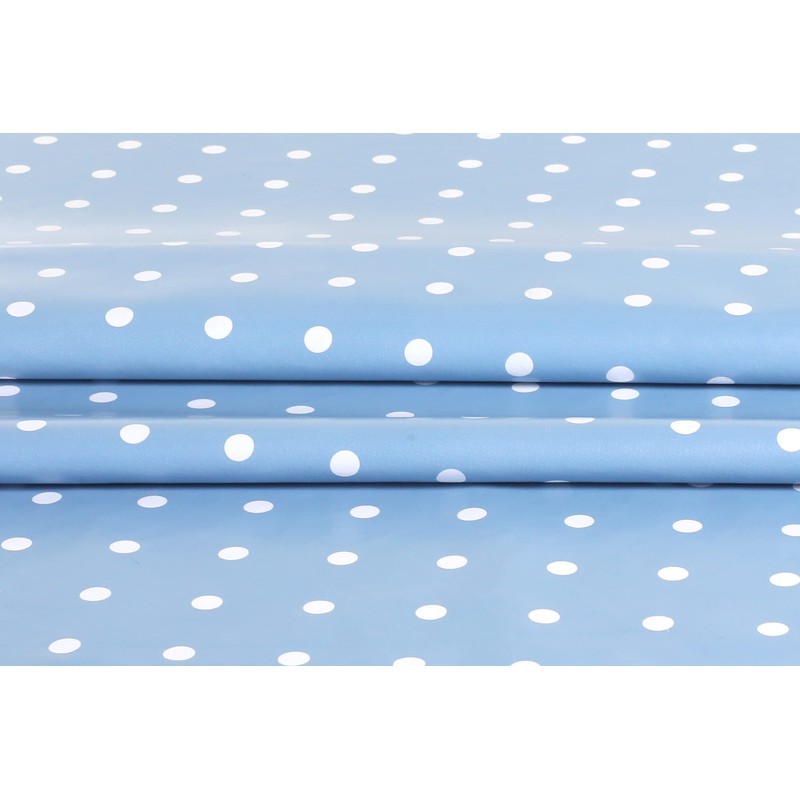 Oilcloth PVC Wipe Clean Table cloth Table Protector Blue Grey