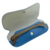 SAKAE F-20 TR700 Genuine Leather Glasses Case, blue