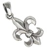 Metal Fleur de Lis Pendant 925 Silver