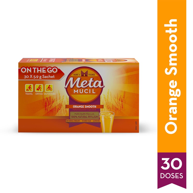 Metamucil Daily Fibre Supplement Smooth Orange, 30 Doses