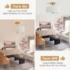 Bargeni Semi Flush Mount Ceiling Light Fixture,12.5 inch Drum Flush