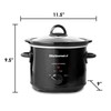 Elite Gourmet MST-350B Electric Oval Slow Cooker, Adjustable Temp, Entrees,