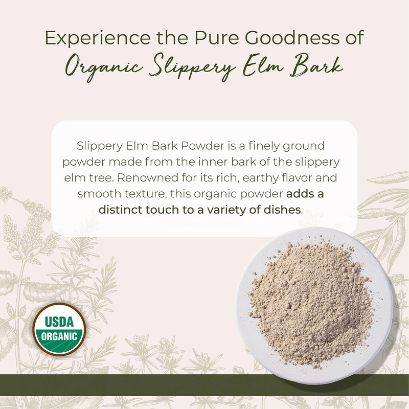 Starwest Botanicals Organic Slippery Elm Bark Powder - Traditional Herb