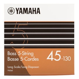 YAMAHA SB45-5 Bass Guitar Strings - 5 String Long (045-130) Nickel