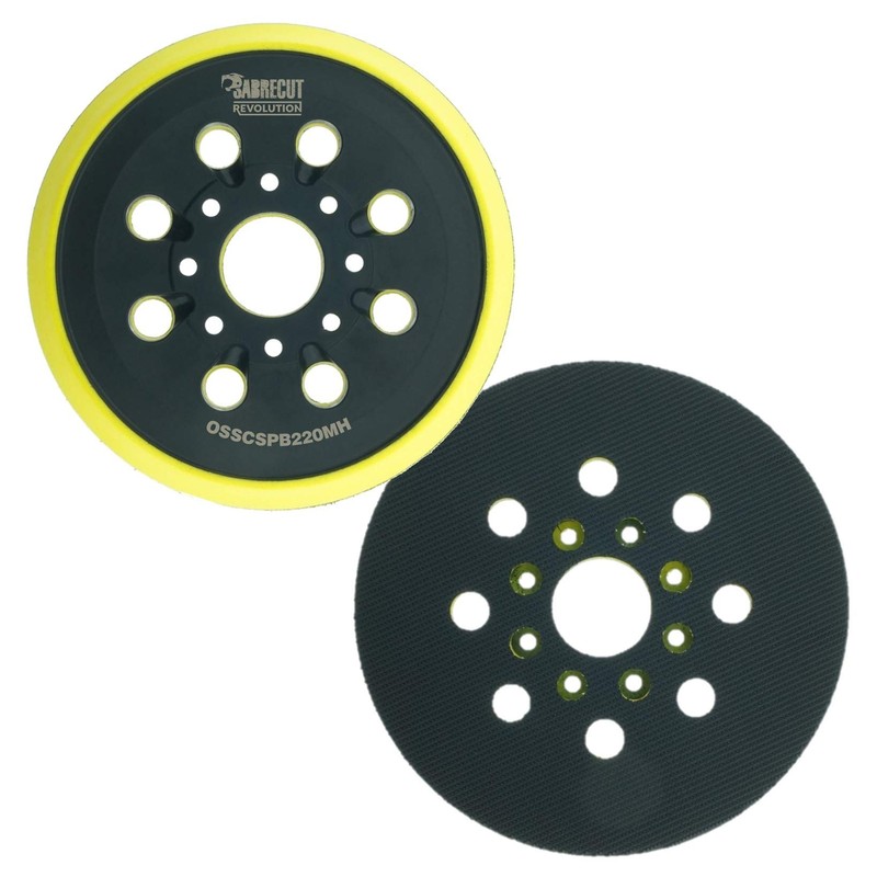 2 x SabreCut OSSCSPB220MH_2 125mm Medium Hard 8 Hole Random
