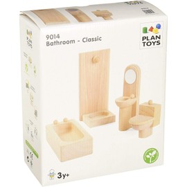 PlanToys 9014 Bathroom-Classic Toy Set