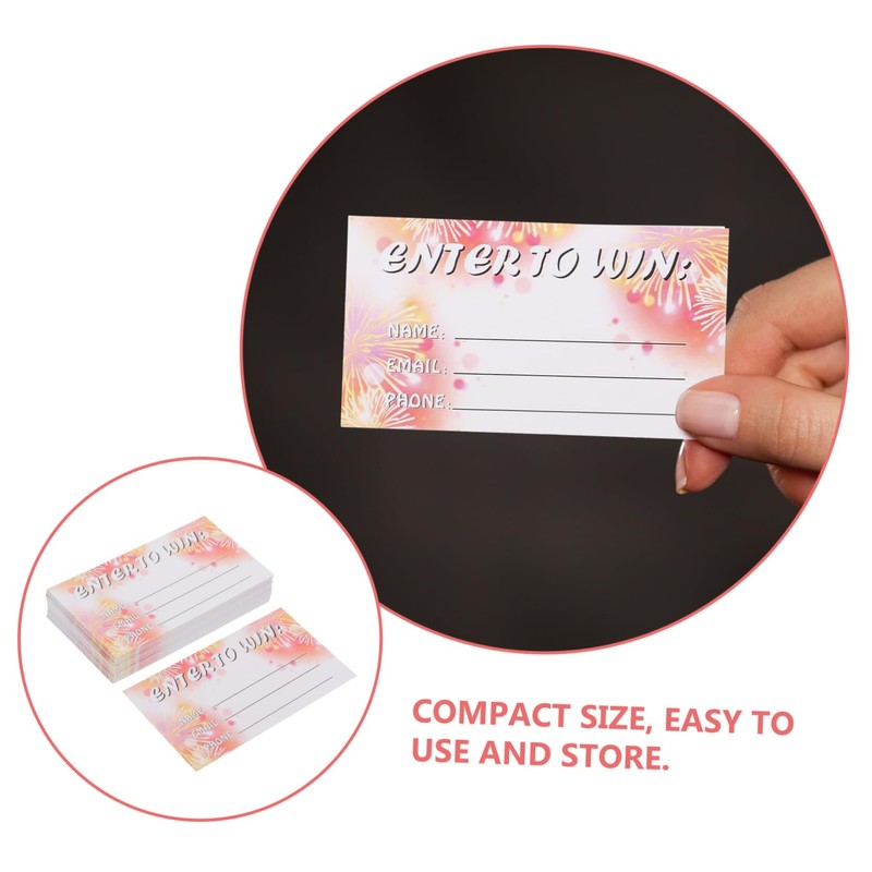 jojofuny 100 Sheets Blank Raffle Tickets Multi Use Entry Form