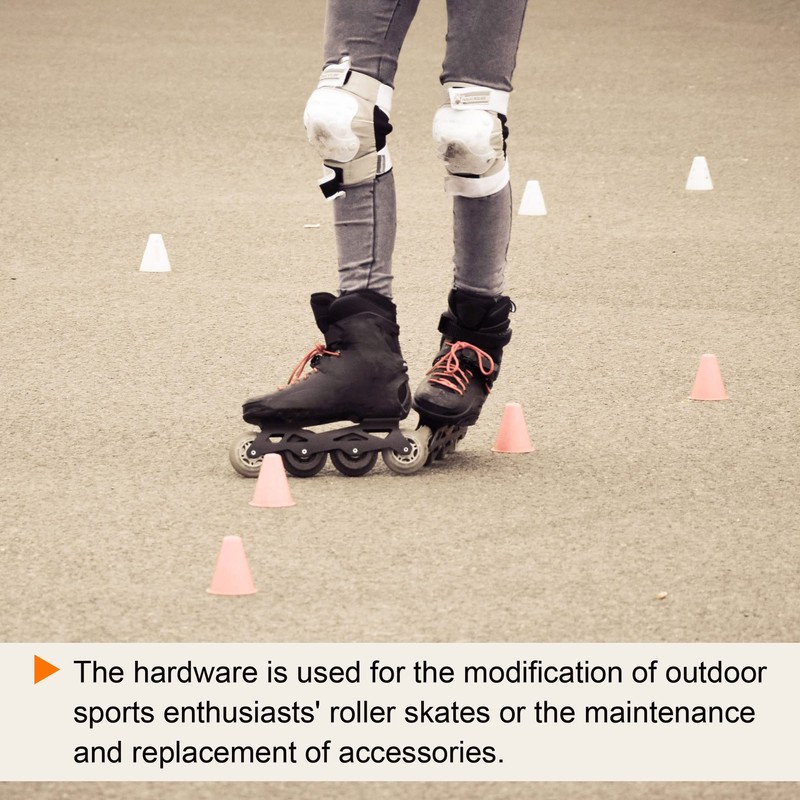 PATIKIL 8 Pack Inline Axle Spacer Speed Bearing Aluminium for