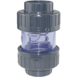 Generisch Plimat PVC Check Valve Transparent 50 mm