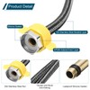 QUARKZMAN Pack of 2 31 Inch Tap Connection Hoses, Stainless