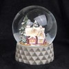 Snow globe sugar baker's house winter forest base beige sand