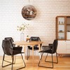 YOAI MDF Wooden Wall Clock Without Ticking Noises Silent Round
