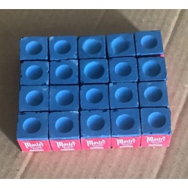 Master NEW Master Chalk BLUE ( TWENTY 20 pieces ) Billiards-Pool Table