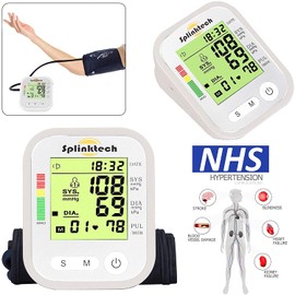 Luebel® Arm Blood Pressure Monitor | Digital Upper Arm Blood Pressure Machine | Large LED Display Automatic Blood Pressure Machine | 180 Reading Memories