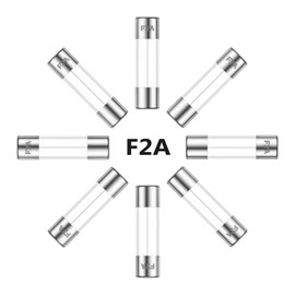 ALLECIN 2A 250V 5x20MM Fast Blow Glass Fuse 2 Amp 250 Volt 0.2 x 0.78 Inch Fast-Acting Tube Fuses F2AL250V (Pack of 30Pcs)